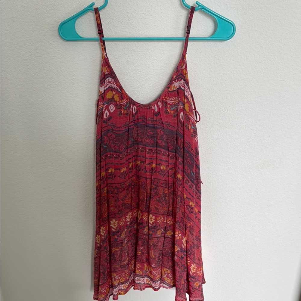 Red and Pink Bohemian Dress